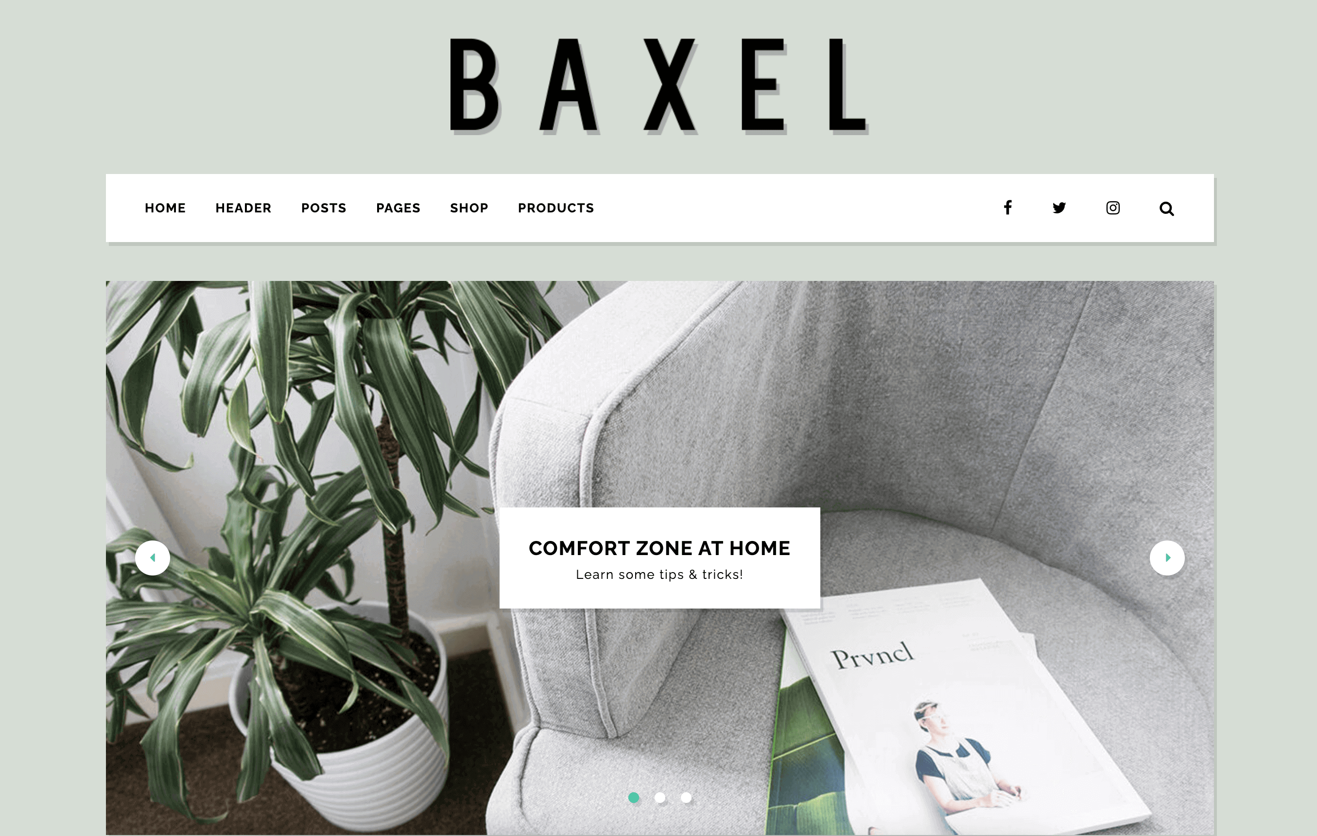 Baxel - WordPress Minimal Blog Theme