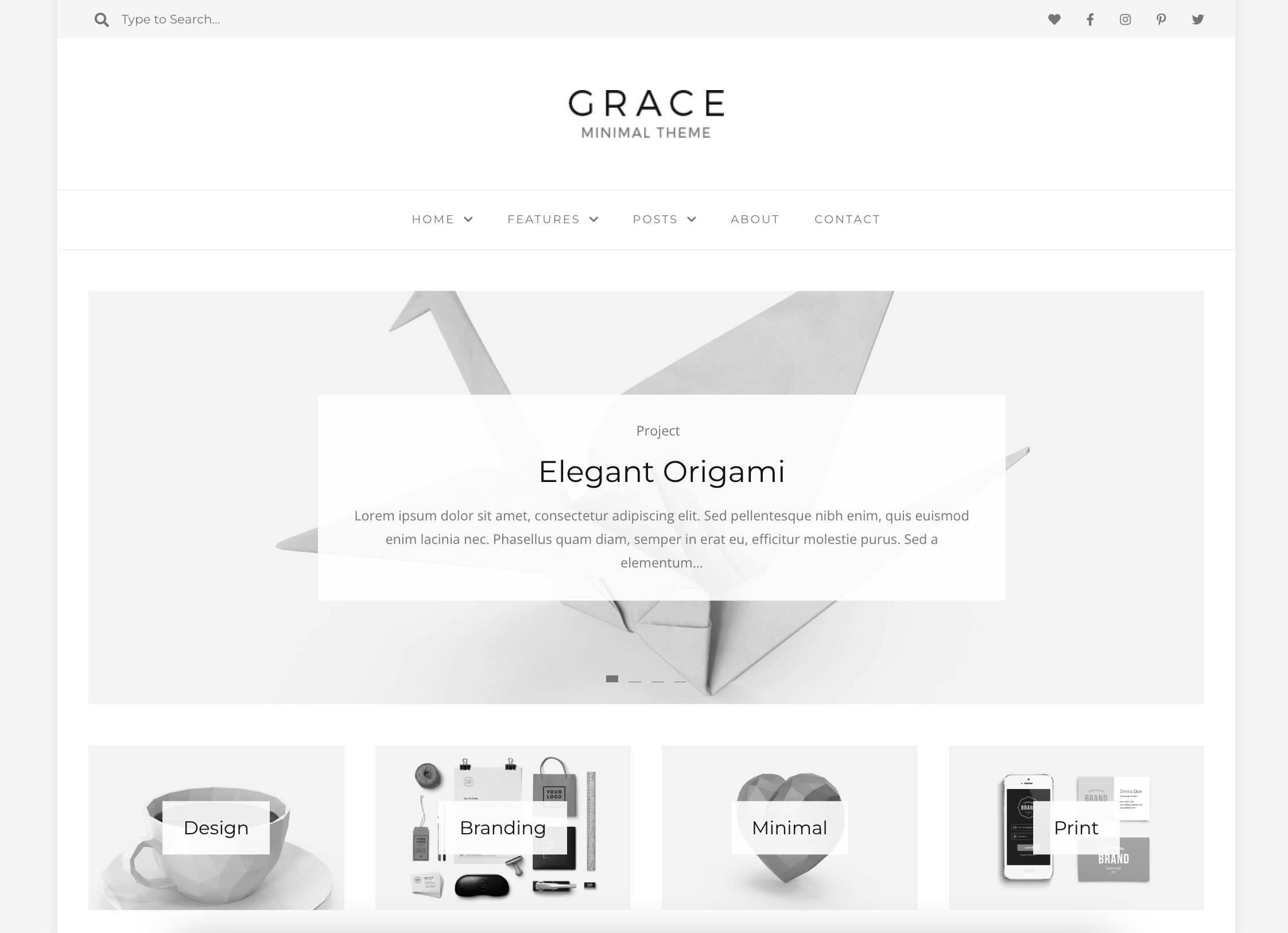 Grace - Minimal WordPress Theme for Blogging